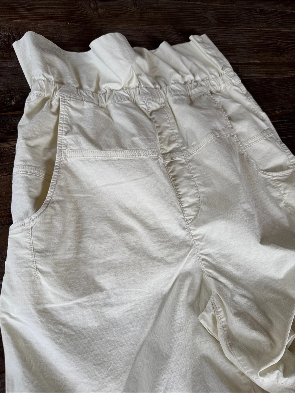 Anthropologie PILCRO bowed leg fold over belt barrel leg trouser EUC size s - Picture 7 of 10